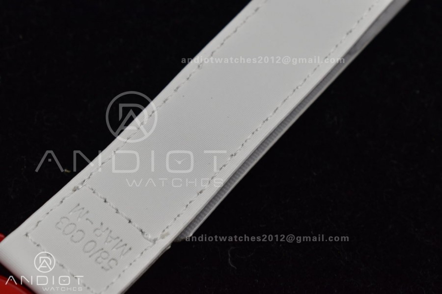 Swatch x Omega Bioceramic Moonwatch Mission to Mars on Nylon Strap Quartz