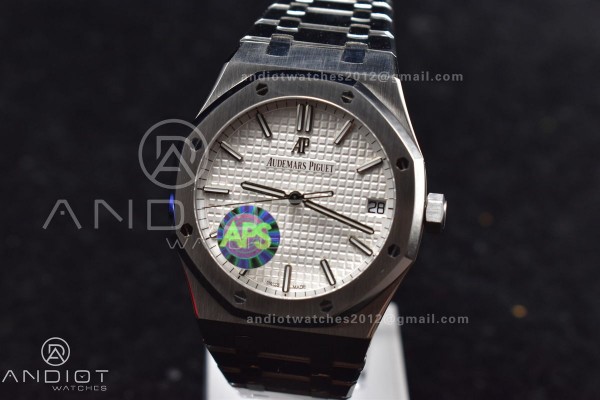 Royal Oak 41mm 15500 SS APSF 1:1 Best Edition Whit...