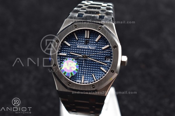 Royal Oak 41mm 15500 SS APSF 1:1 Best Edition Blue...
