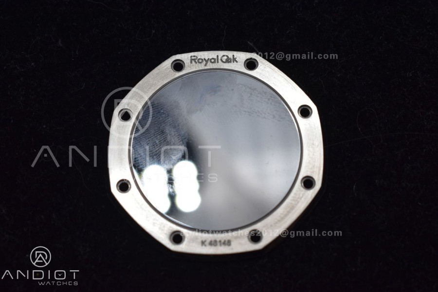 Royal Oak 41mm 15500 SS APSF 1:1 Best Edition Black Textured Dial on SS Bracelet A4302 Super Clone