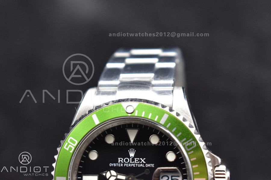 Submariner16610LV Kermit BPF Best Edition On SS Bracelet