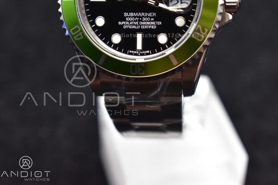 Submariner16610LV Kermit BPF Best Edition On SS Bracelet