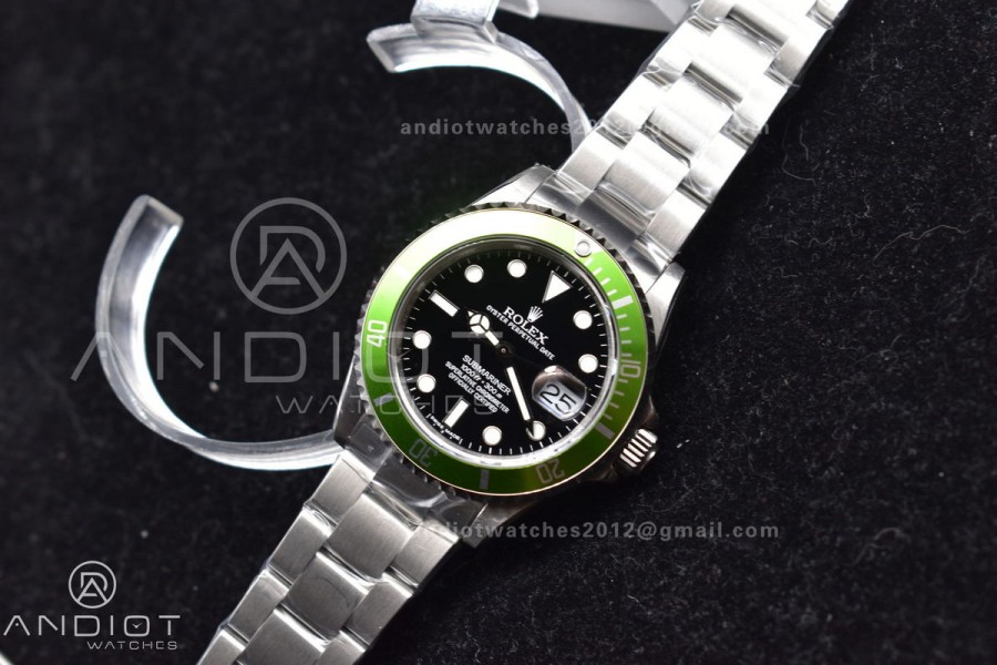 Submariner16610LV Kermit BPF Best Edition On SS Bracelet