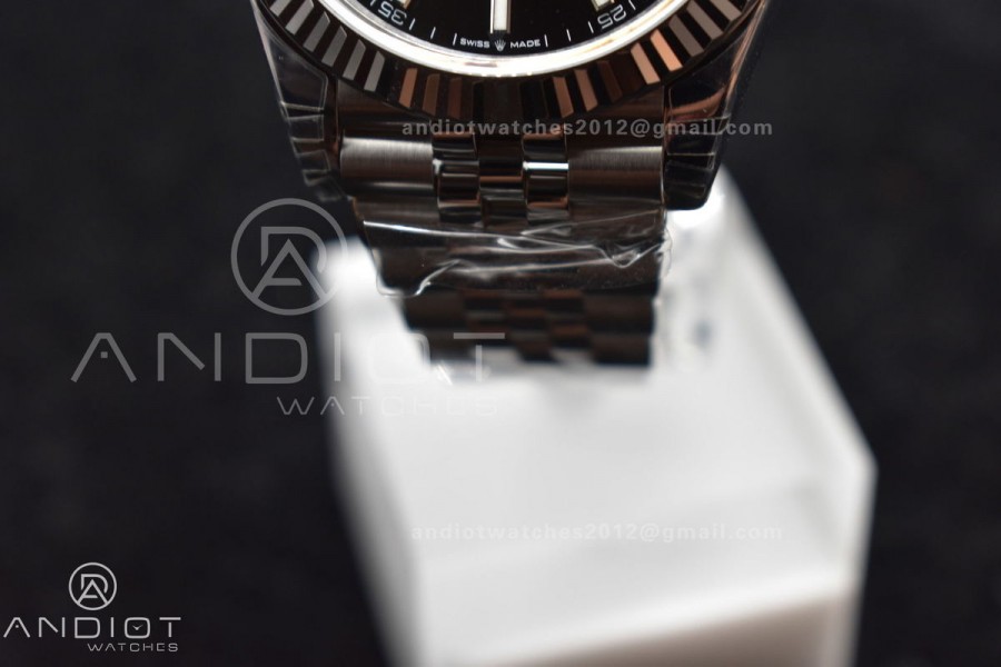 DateJust 41 SS 126334 VSF 1:1 Best Edition 904L Steel Black Stick Dial on Jubilee Bracelet VS3235