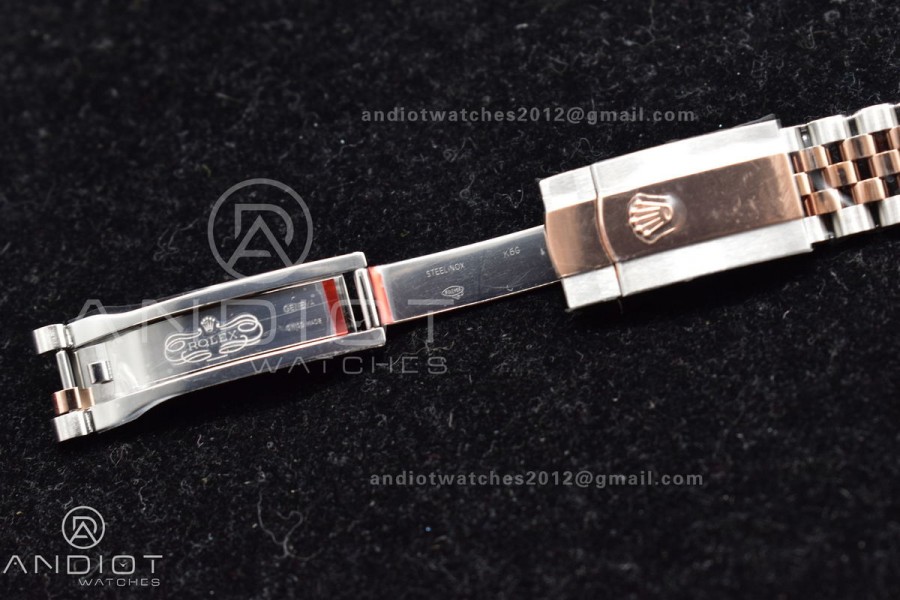 DateJust 41 126331 VSF 1:1 Best Edition 904L Steel Brown Dial on SS/RG Jubilee Bracelet VS3235