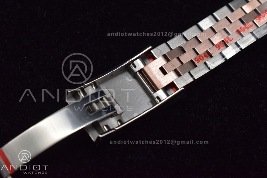 DateJust 41 126331 VSF 1:1 Best Edition 904L Steel Brown Dial on SS/RG Jubilee Bracelet VS3235
