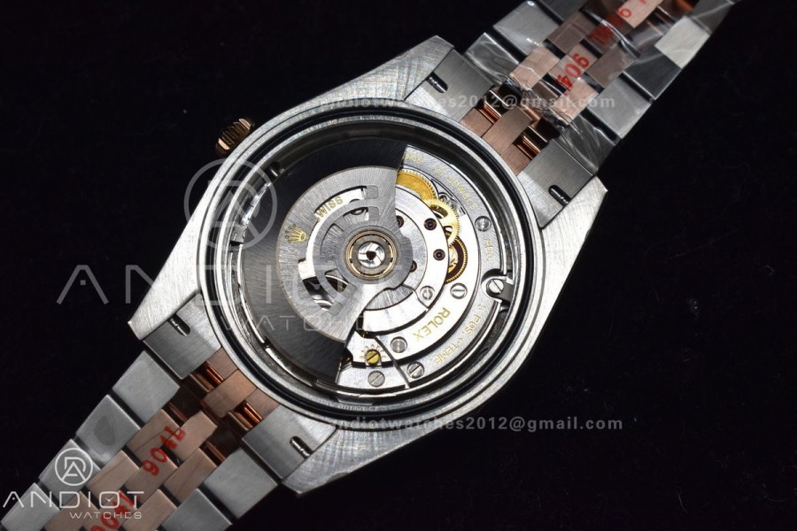 DateJust 41 126331 VSF 1:1 Best Edition 904L Steel Brown Dial on SS/RG Jubilee Bracelet VS3235