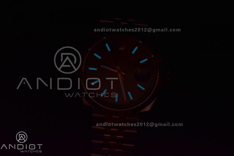 DateJust 41 126331 VSF 1:1 Best Edition 904L Steel Brown Dial on SS/RG Jubilee Bracelet VS3235