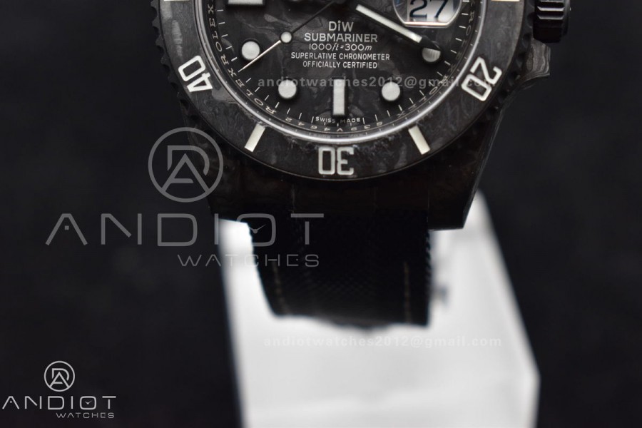 Submariner DIW DLC Sandblasted VSF 1:1 Best Edition Black/Blue Dial on DLC Bracelet VS3135