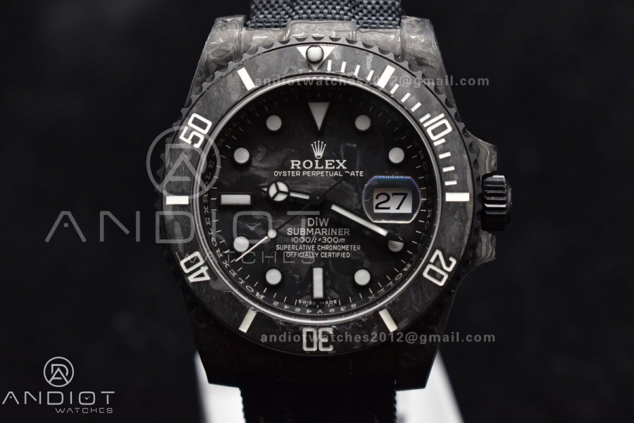 Submariner DIW DLC Sandblasted VSF 1:1 Best Edition Black/Blue Dial on DLC Bracelet VS3135