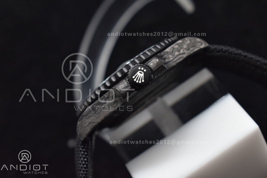 Submariner DIW DLC Sandblasted VSF 1:1 Best Edition Black/Blue Dial on DLC Bracelet VS3135