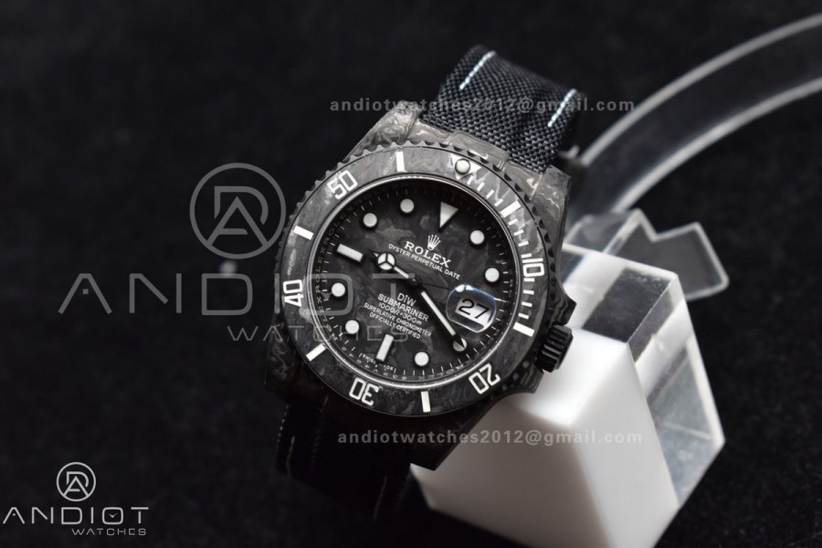 Submariner DIW DLC Sandblasted VSF 1:1 Best Edition Black/Blue Dial on DLC Bracelet VS3135