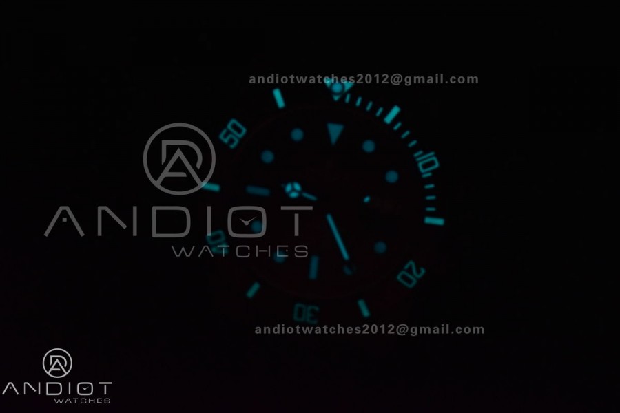 Submariner DIW DLC Sandblasted VSF 1:1 Best Edition Black/Blue Dial on DLC Bracelet VS3135