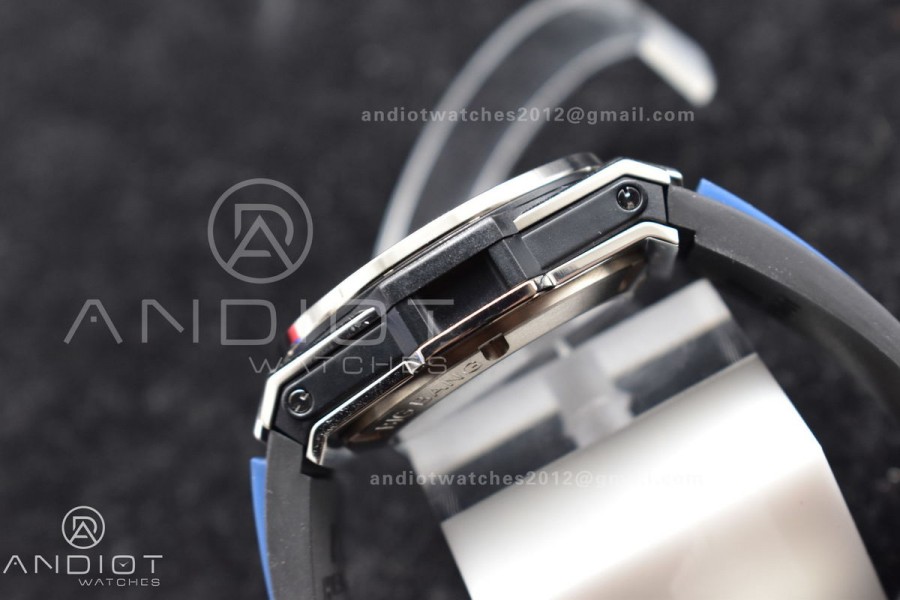 Hublot Big Bang Unico Titanium ZF 1:1 Best Edition Blue Skeleton Dial on Blue Rubber Strap A1280