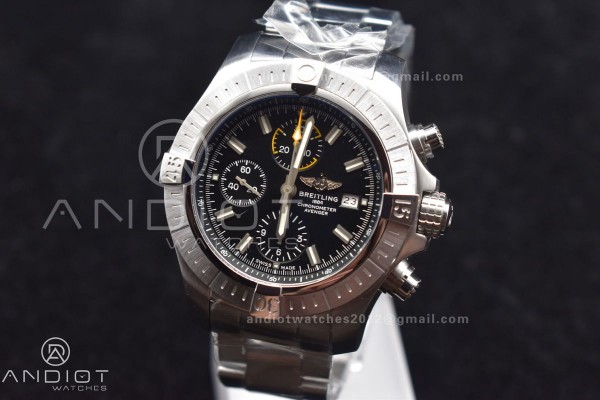 Avenger Chrono SS TF 1:1 Best Edition Black Dial o...