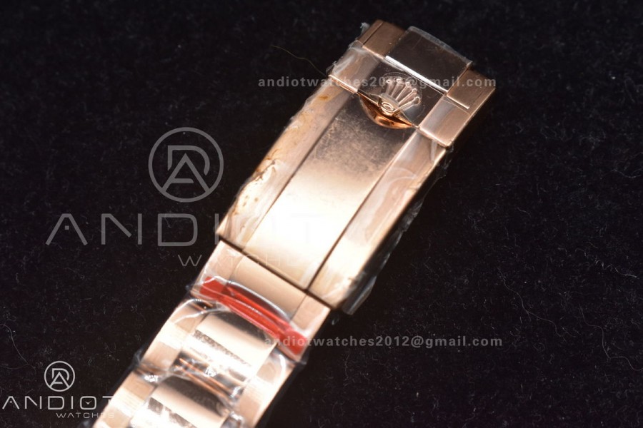 Daytona 116595RBOW RG Rainbow Crystal TWF Best Edition Black Dial on YG Bracelet A7750