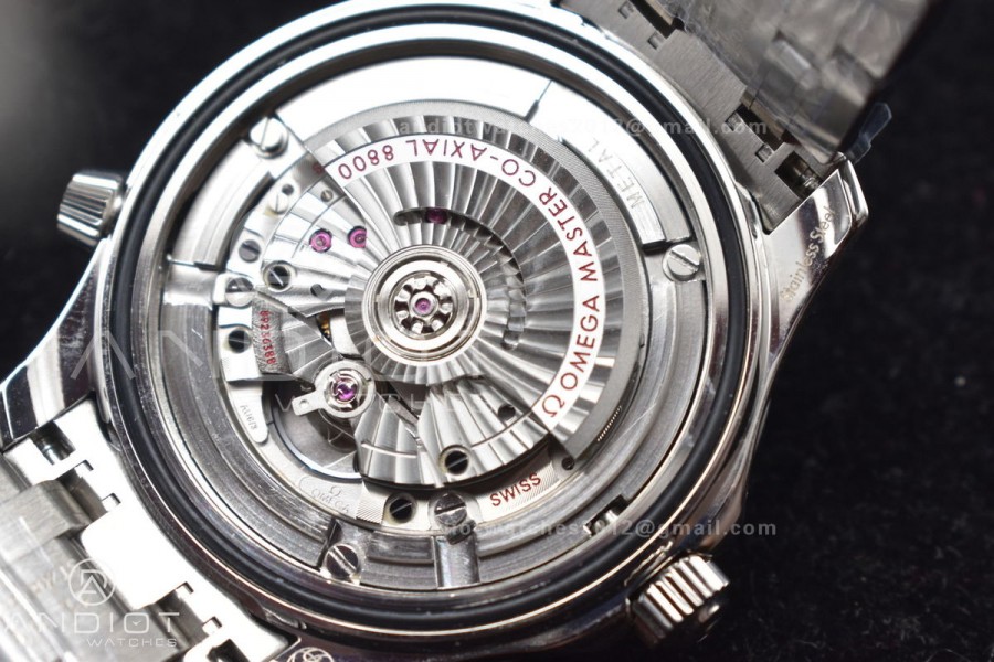 Seamaster Diver 300M VSF 1:1 Best Edition Black Ceramic White Dial on SS Bracelet A8800