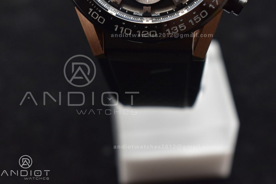 Carrera Cal. HEUER 01 45mm RG/RU Blk XF A1887