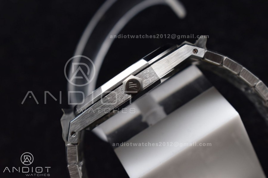 Royal Oak 41mm 15400 APSF 1:1 Best Edition White Textured Dial on SS Bracelet A3120