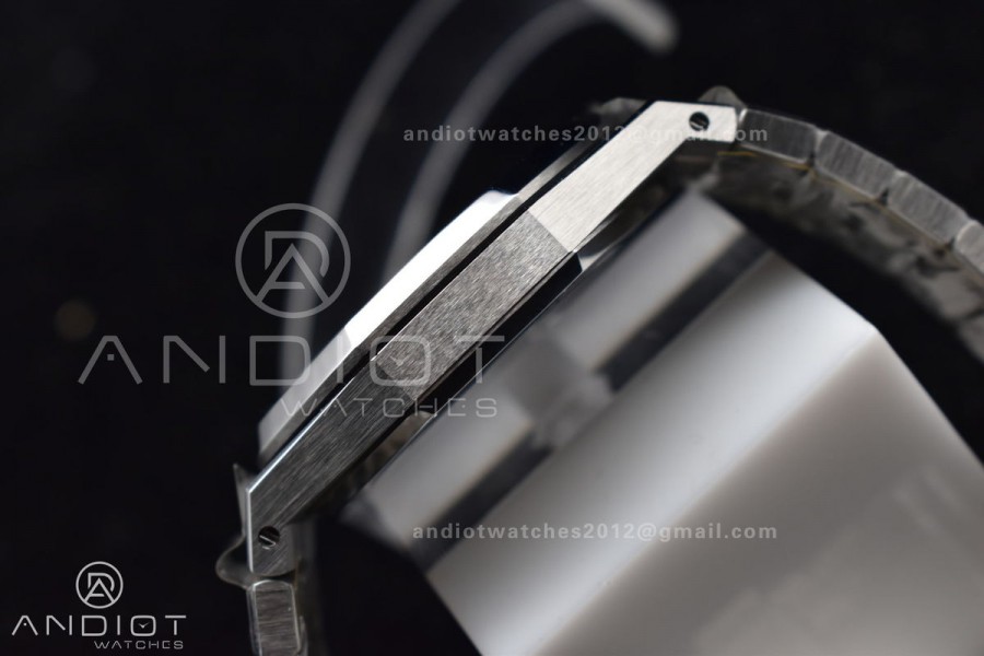 Royal Oak 41mm 15400 APSF 1:1 Best Edition White Textured Dial on SS Bracelet A3120