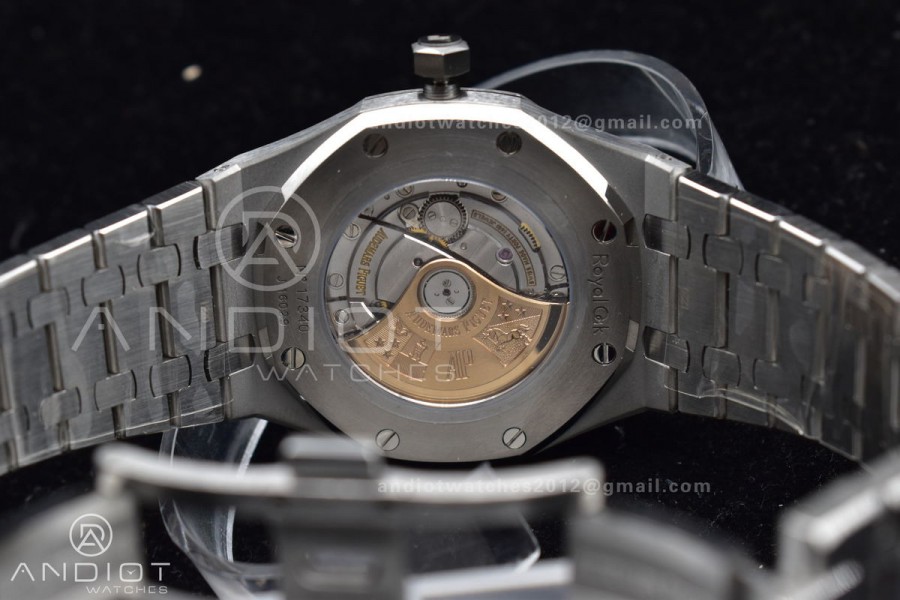 Royal Oak 41mm 15400 APSF 1:1 Best Edition White Textured Dial on SS Bracelet A3120