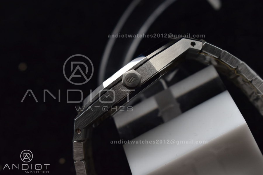 Royal Oak 41mm 15400 APSF 1:1 Best Edition Blue Textured Dial on SS Bracelet A3120