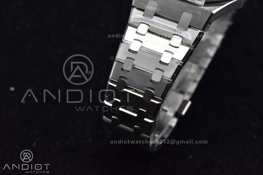 Royal Oak 41mm 15400 APSF 1:1 Best Edition Blue Textured Dial on SS Bracelet A3120