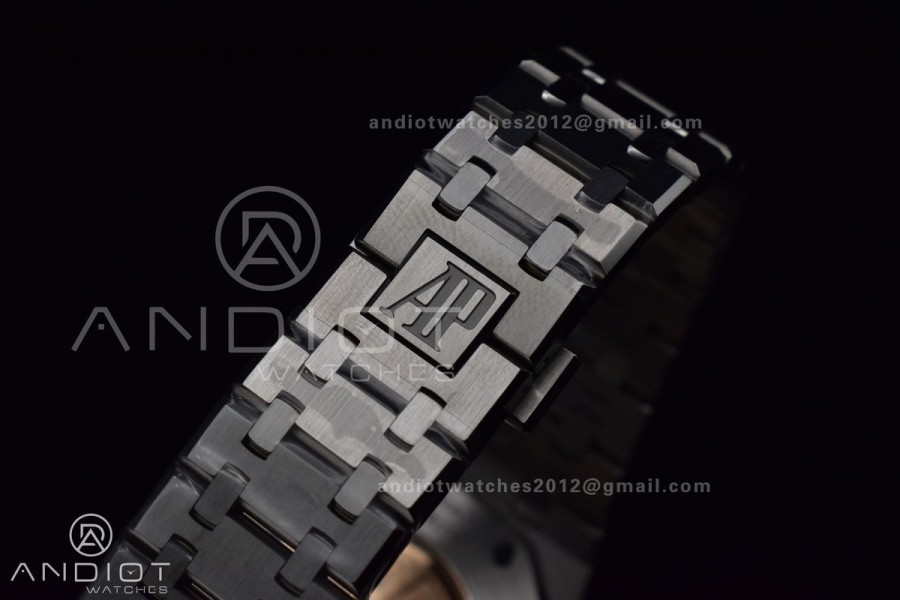 Royal Oak 41mm 15400 APSF 1:1 Best Edition Blue Textured Dial on SS Bracelet A3120