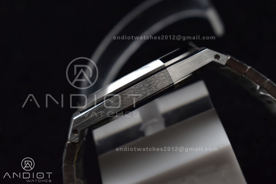 Royal Oak 41mm 15400 APSF 1:1 Best Edition Black Textured Dial on SS Bracelet A3120