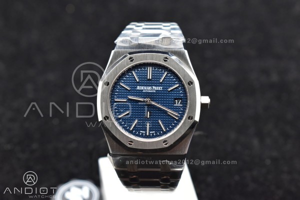 Royal Oak 39mm 15202 SS ZF 1:1 Best Edition Blue T...