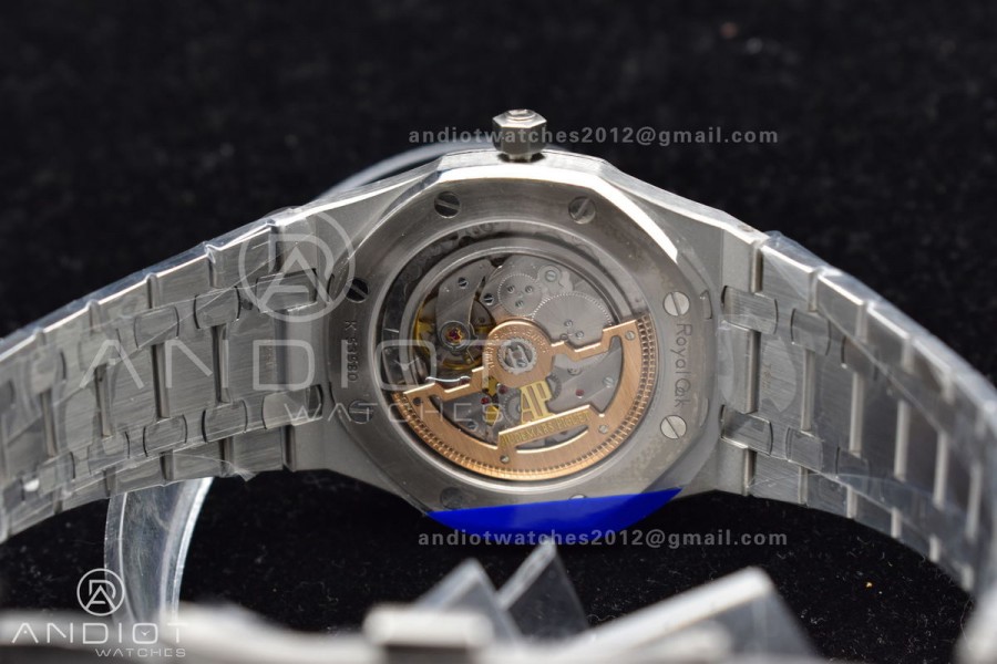 Royal Oak 39mm 15202 SS ZF 1:1 Best Edition Blue Textured Dial on SS Bracelet A2121 