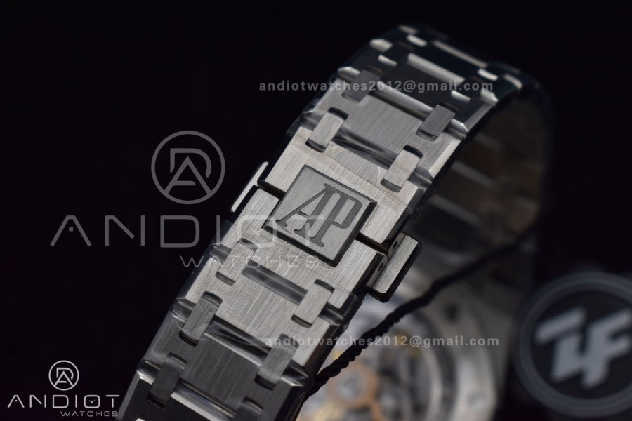 Royal Oak 39mm 15202 SS ZF 1:1 Best Edition Blue Textured Dial on SS Bracelet A2121 