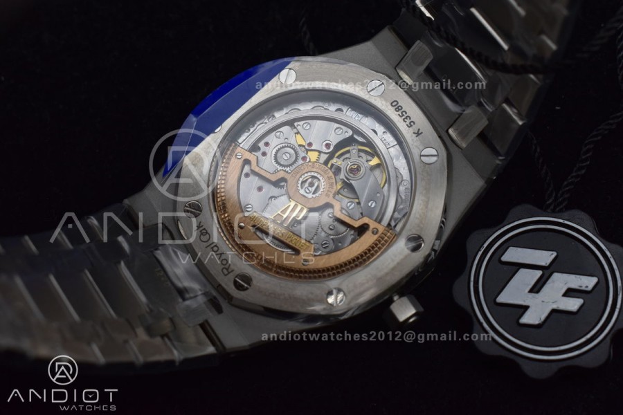 Royal Oak 39mm 15202 SS ZF 1:1 Best Edition Blue Textured Dial on SS Bracelet A2121 