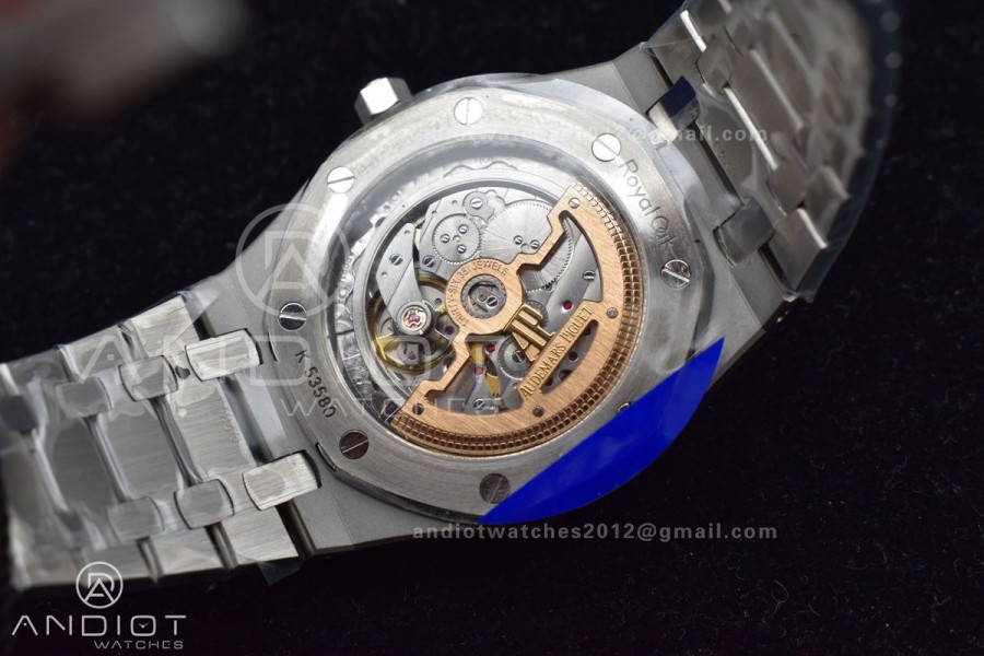 Royal Oak 39mm 15202 SS ZF 1:1 Best Edition Blue Textured Dial on SS Bracelet A2121 