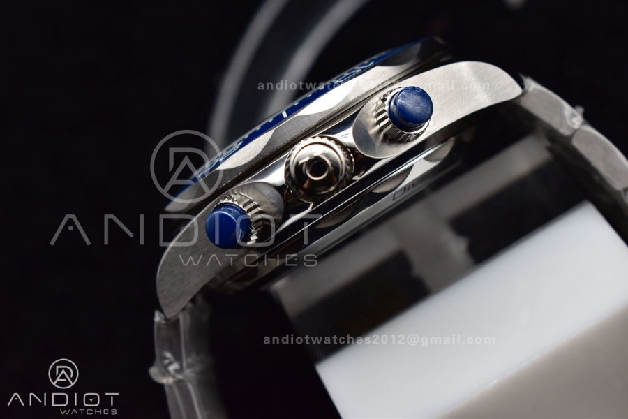 Seamaster 300M Chrono SS OMF 1:1 Best Edition Gray Dial on SS Bracelet A9900 