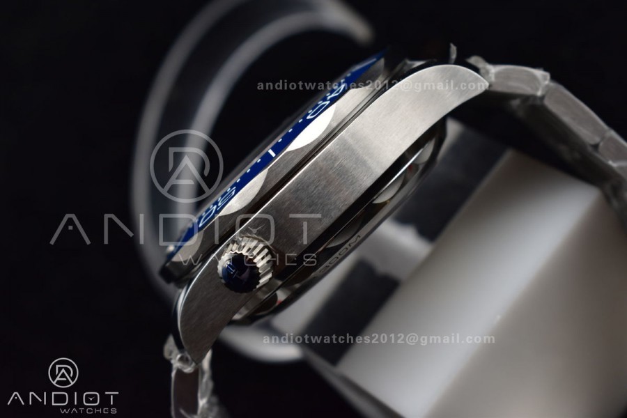 Seamaster 300M Chrono SS OMF 1:1 Best Edition Blue Dial on SS Bracelet A9900 