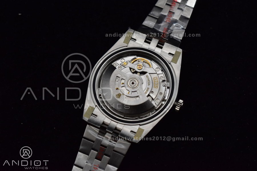 DateJust 41 126334 Clean 904L Steel Grey Stick Dial on Jubilee Bracelet 3235