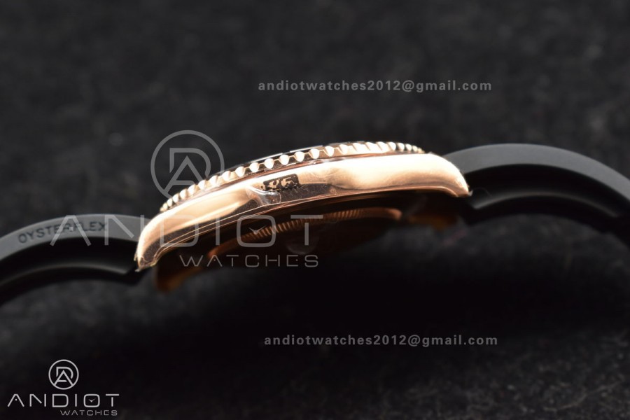 Yacht-Master 126655 VSF 1:1 Best Edition Black Ceramic Bezel on Oysterflex Rubber Strap VS3235
