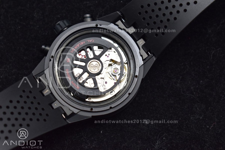 Carrera Cal. HEUER 01 45mm Full Blk Ceramic XF A1887