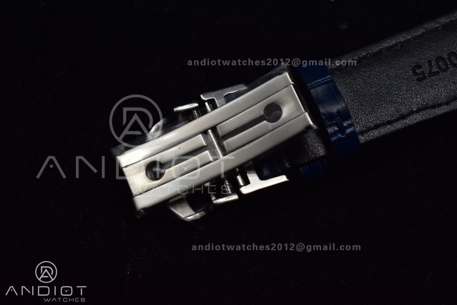 Portuguese Chrono IW371620 ZF 1:1 Best Edition White/Blue Dial on Blue Leather Strap A69355