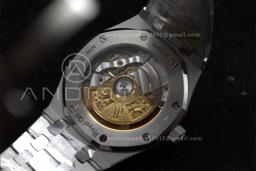 Royal Oak 37mm 15454 Frosted SS APSF 1:1 Best Edition Grey Textured Dial on SS Bracelet SA3120 Super Clone