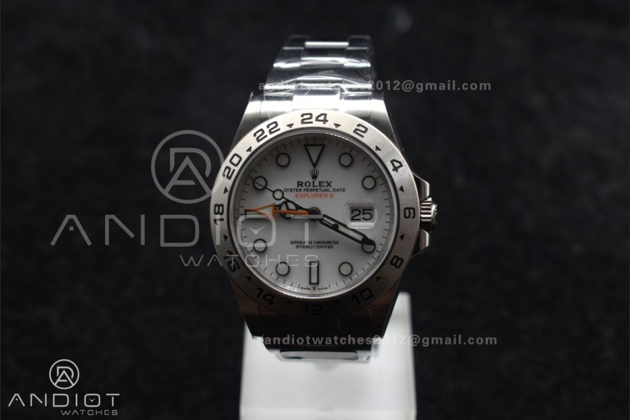 Explorer II 42mm 226570 904L SS C+F 1:1 Best Edition White Dial on Bracelet VR3285 CHS