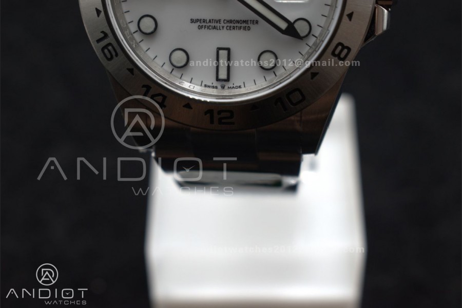 Explorer II 42mm 226570 904L SS C+F 1:1 Best Edition White Dial on Bracelet VR3285 CHS