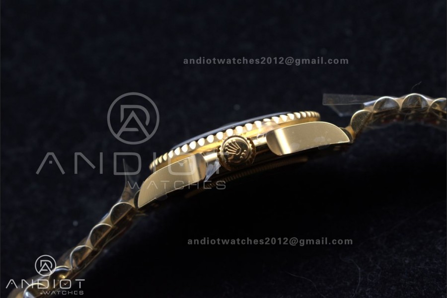 GMT Master II 126718 GRNR Clean 1:1 Best Edition Black Dial on YG Jubilee Bracelet DD3285 CHS