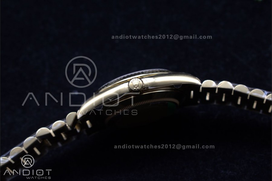 DayDate 40 RG GSF Gain Weight Gold Roman Dial on President Bracelet A2836