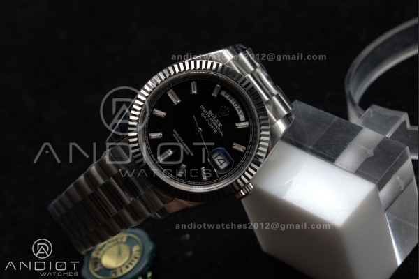 DayDate 40 SS GSF Gain Weight Black Crystal Dial o...