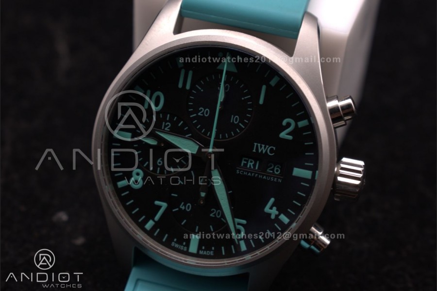 2023 TW Factory Best 1:1 / IWC Chronograph IW388106 Mercedes-AMG Petronas FORMULA ONE TEAM Green