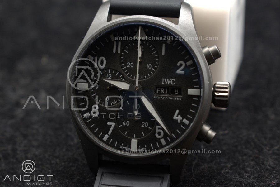 2023 TW Factory Best 1:1 / IWC Chronograph IW388106 Mercedes-AMG Petronas FORMULA ONE TEAM Black