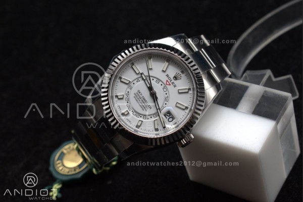 Sky-Dweller 326934 904L SS ZF 1:1 Best Edition Whi...