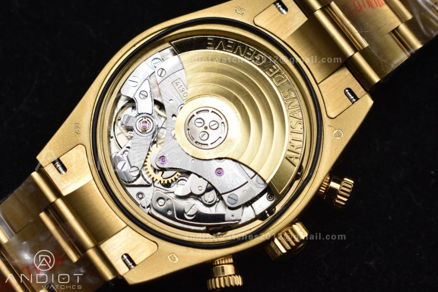 Daytona YG ADGF Best Edition YG/Black Dial on YG Bracelet A7750